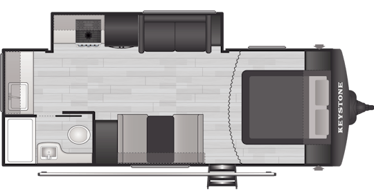 Floorplan of RV model 22MLS