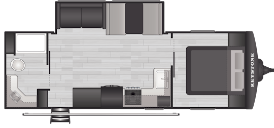 Floorplan of RV model 24RBS