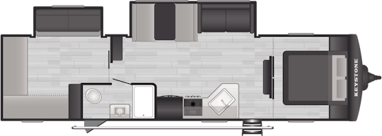 Floorplan of RV model 31BRD
