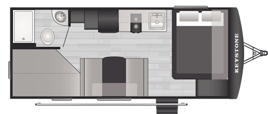 Floorplan of RV model 201BH