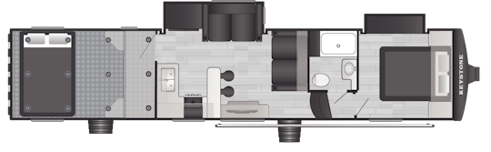 Floorplan of RV model 360