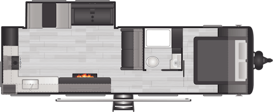 Floorplan of RV model 29RKS