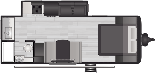 Floorplan of RV model 2115RK