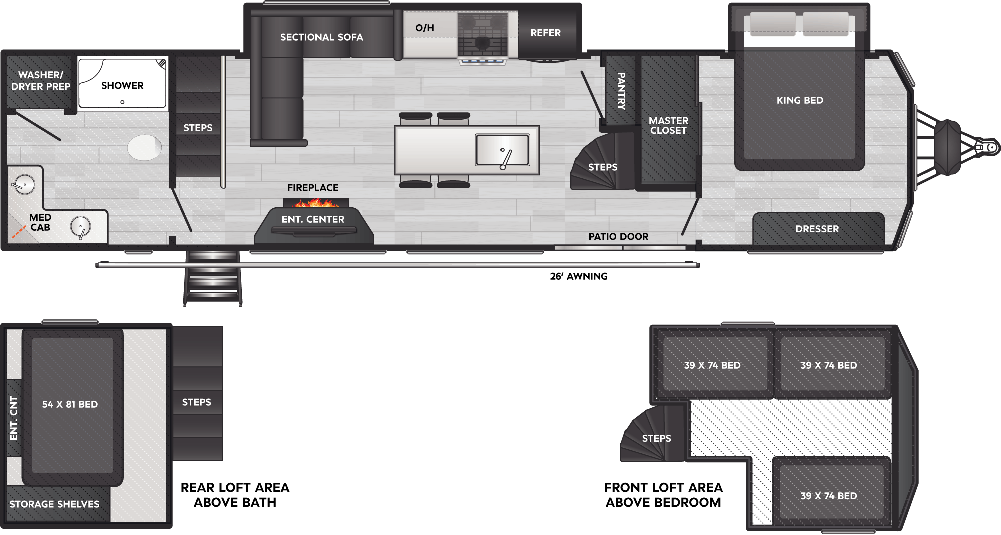 Floorplan of RV model NOVA