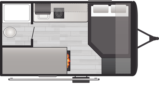Floorplan of RV model 13B