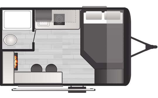 Floorplan of RV model 13R