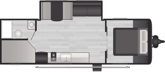 Floorplan of RV model 25B