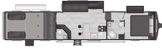 Floorplan of RV model 415