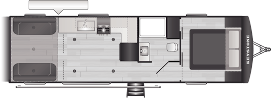 Floorplan of RV model 2813