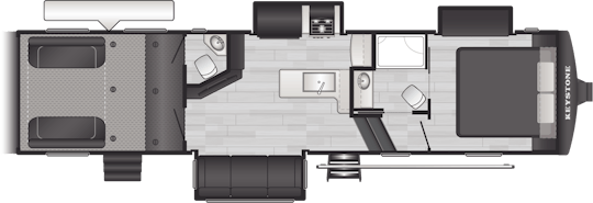 Floorplan of RV model 337