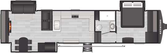 Floorplan of RV model 3520RDS