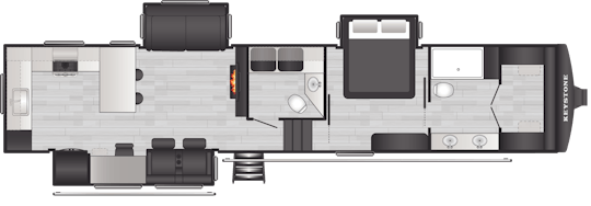 Floorplan of RV model 3840LRK