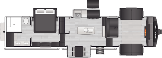 Floorplan of RV model 3712KB