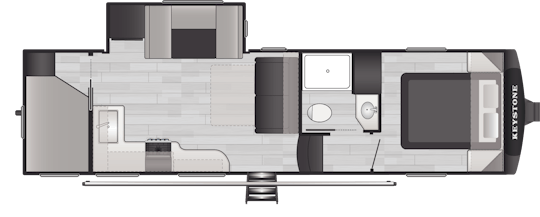Floorplan of RV model 2700BH