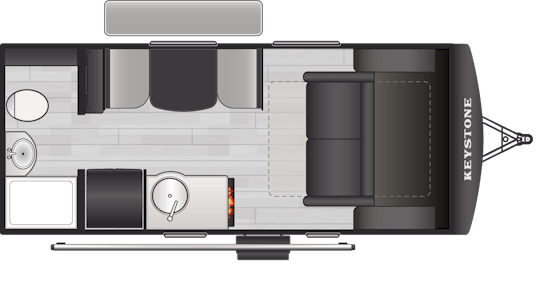 Floorplan of RV model 15RBS
