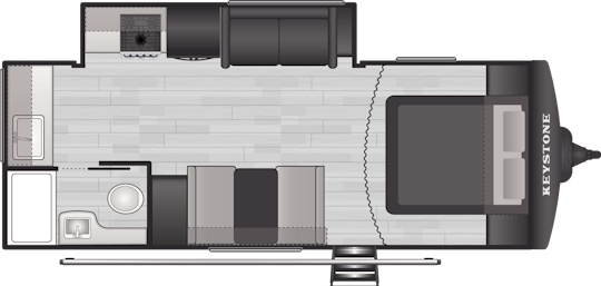 Floorplan of RV model 224MLC