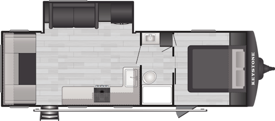 Floorplan of RV model 254RDC