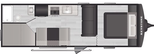 Floorplan of RV model 260BHC