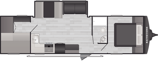 Floorplan of RV model 291BRCWE