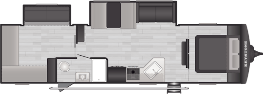 Floorplan of RV model 310BR