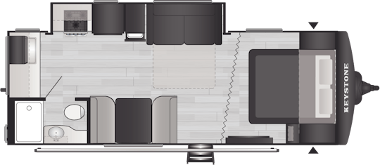 Floorplan of RV model 221MD