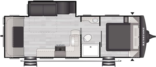 Floorplan of RV model 252RD
