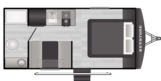 Floorplan of RV model 1700FQ