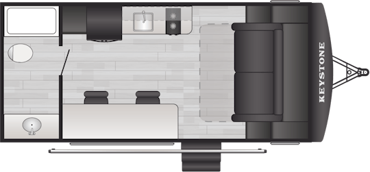 Floorplan of RV model 1710MB