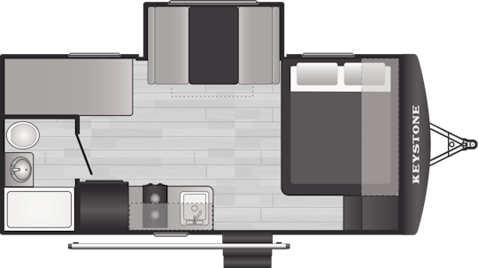 Floorplan of RV model 1760BH