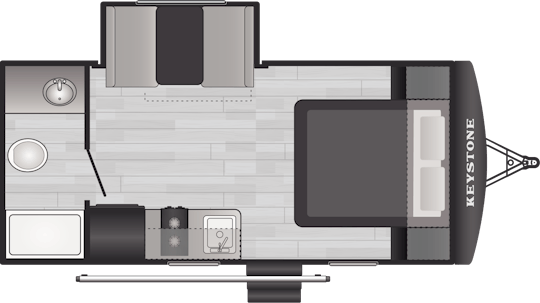 Floorplan of RV model 1790FQ