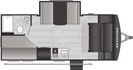 Floorplan of RV model 1810BH