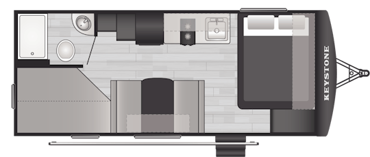 Floorplan of RV model 2010BH