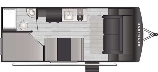 Floorplan of RV model 2300MBBH