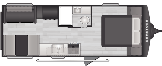 Floorplan of RV model 200RLWE
