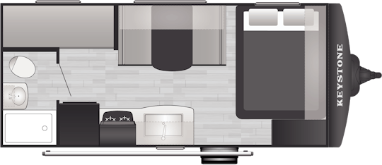 Floorplan of RV model 1700BHWE