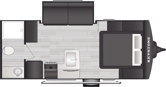 Floorplan of RV model 1840RB