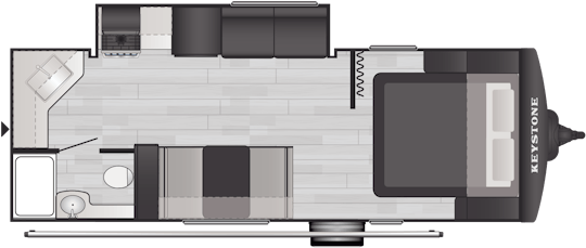 Floorplan of RV model 2240RK