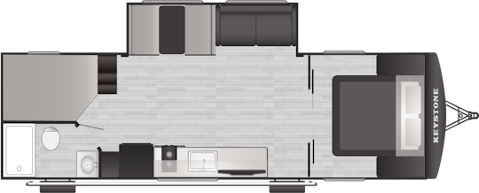 Floorplan of RV model 260BHC