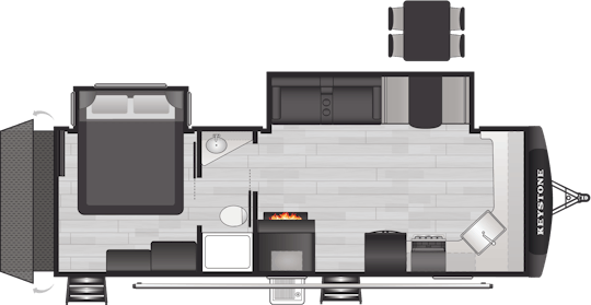 Floorplan of RV model 2710KB