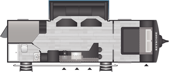 Floorplan of RV model 26MAX