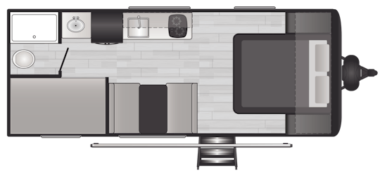Floorplan of RV model 20BWE