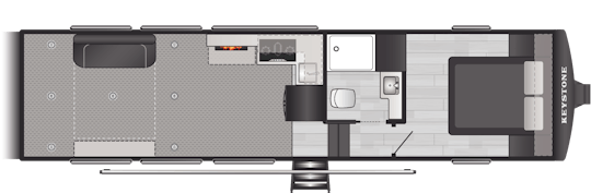 Floorplan of RV model 321