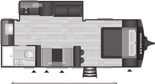 Floorplan of RV model 22MAX
