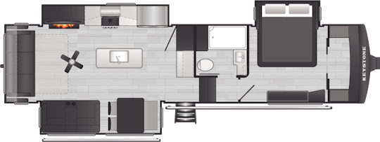 Floorplan of RV model 3260RL