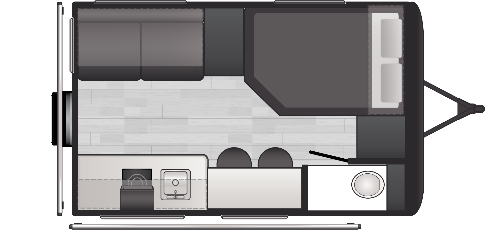 Floorplan of RV model 13S