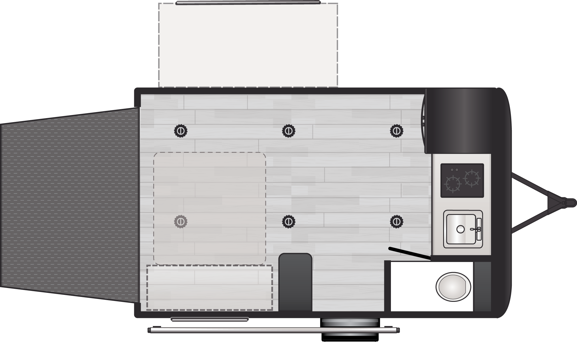 Floorplan of RV model 13T