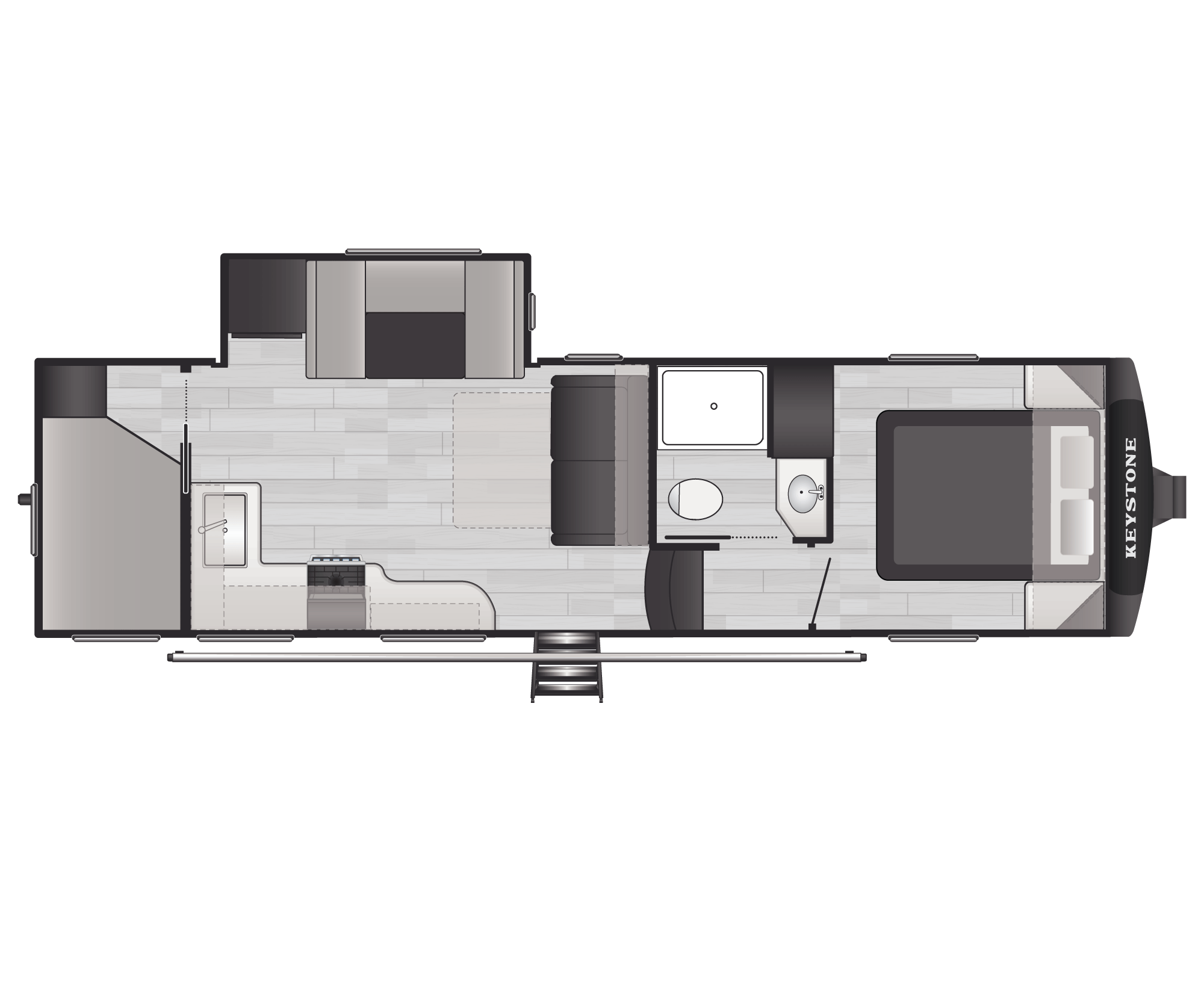 Floorplan of RV model 2700BH