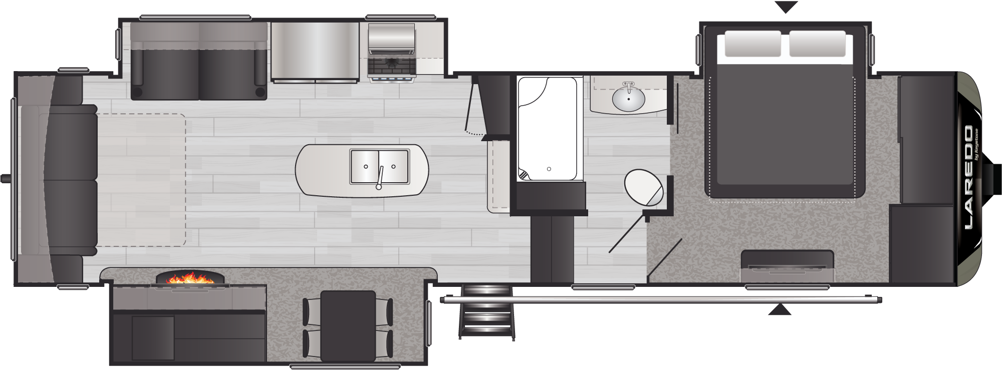 Laredo 325RL floorplan