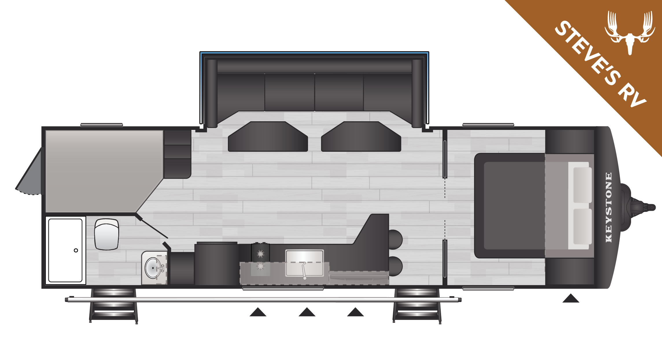 Floorplan of RV model 26MAX
