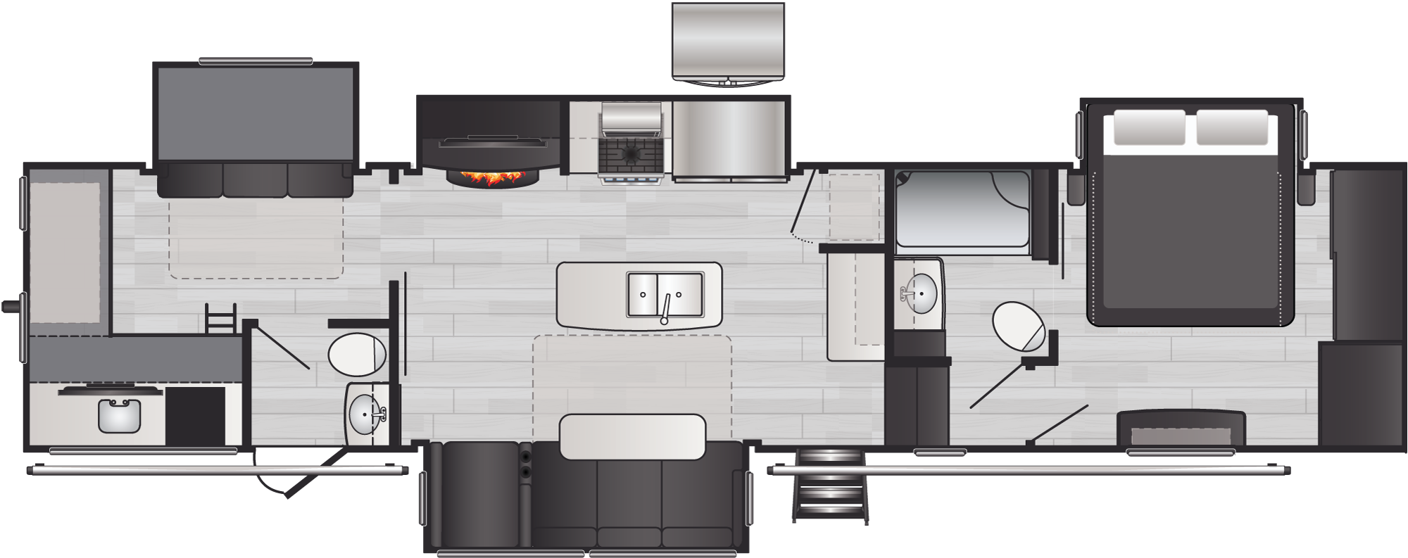 Avalanche 378BH floorplan